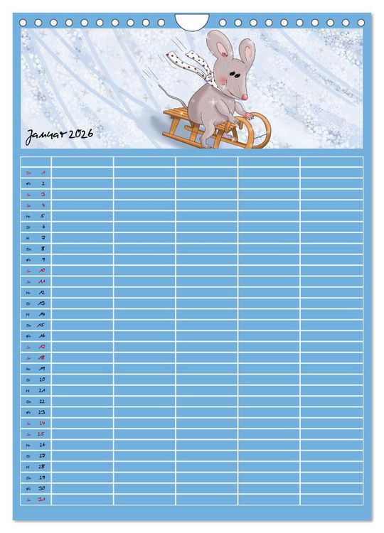 Produktbild: Mats Maus und seine Freunde (Wandkalender 2026 DIN A4 hoch), CALVENDO Monatskalender