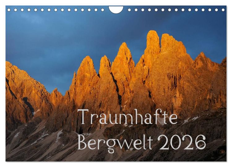 Produktbild: Traumhafte Bergwelt Kalender (Wandkalender 2026 DIN A4 quer), CALVENDO Monatskalender