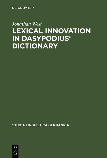 Produktbild: Lexical Innovation in Dasypodius' Dictionary