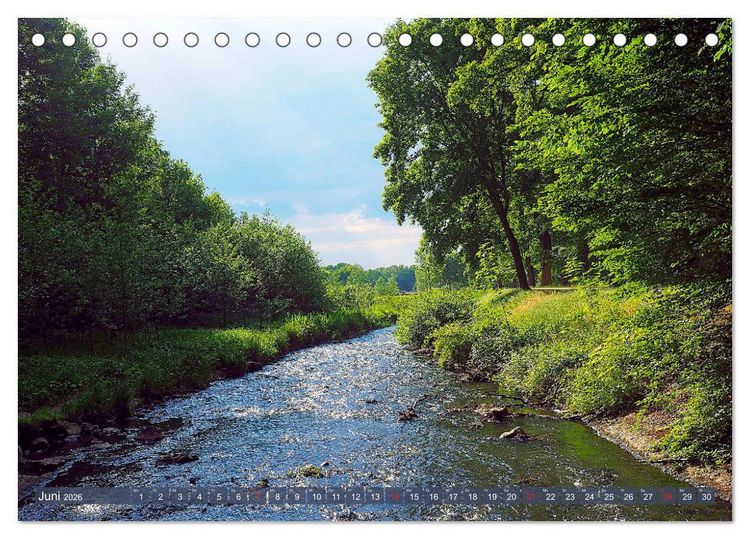 Produktbild: Impressionen - G&uuml;tersloh entlang der Dalke (Tischkalender 2026 DIN A5 quer), CALVENDO Monatskalender