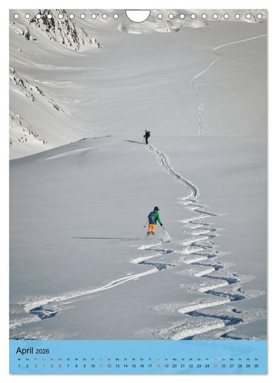 Produktbild: Endlich wieder Skifahren (Wandkalender 2026 DIN A4 hoch), CALVENDO Monatskalender