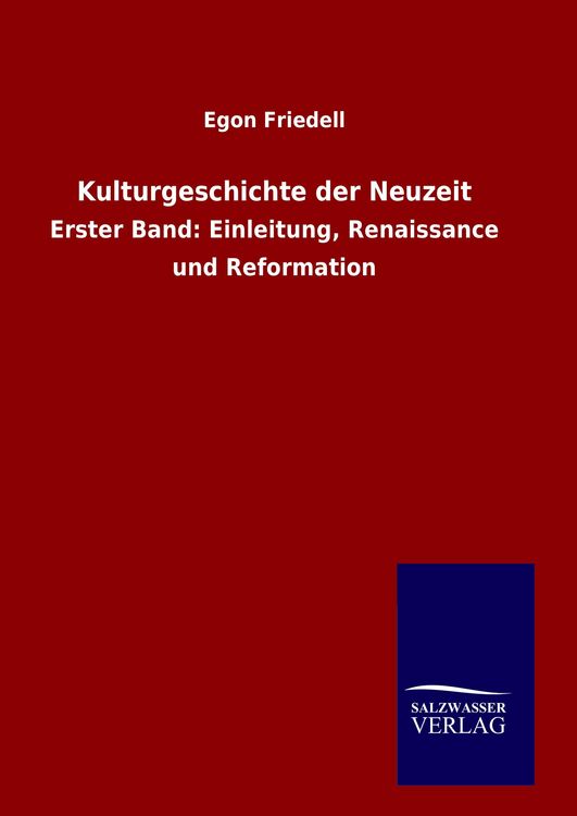 Produktbild: Kulturgeschichte der Neuzeit