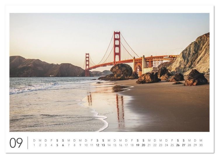 Produktbild: California Highway No. 1 - Die sch&ouml;nste K&uuml;stenstra&szlig;e der USA (Wandkalender 2026 DIN A4 quer), CALVENDO Monatskalender