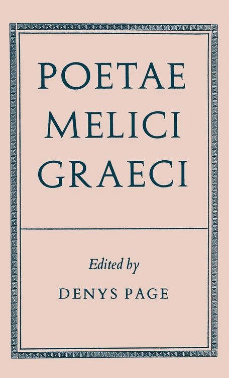 Produktbild: Poetae Melici Graeci