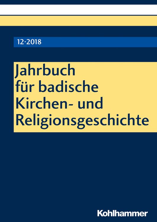 Produktbild: Jahrbuch f&uuml;r badische Kirchen- und Religionsgeschichte