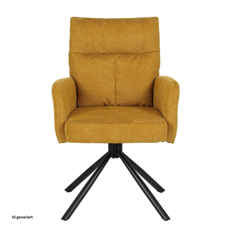 Produktbild: HTI-Living HTI-Living Drehstuhl Kyra Gelb HTI-Living Drehstuhl Kyra Gelb