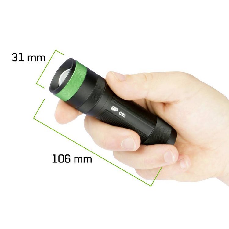 Produktbild: GP Discovery GPDISFLC32BK874 LED Taschenlampe batteriebetrieben 300lm 15h 120.5g