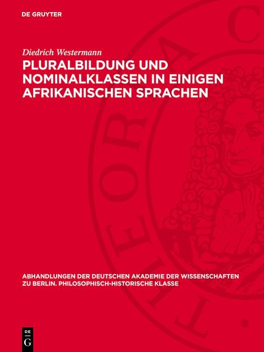 Produktbild: Pluralbildung und Nominalklassen in einigen afrikanischen Sprachen