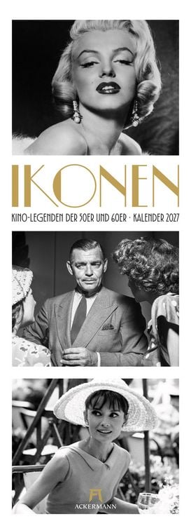 Produktbild: Ikonen Triplet-Kalender 2027 | Kino-Legenden der 50er und 60er