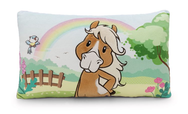 Produktbild: Rechteckiges Kissen Pferd braun Holly K. Pony