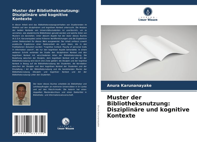 Produktbild: Muster der Bibliotheksnutzung: Disziplin&auml;re und kognitive Kontexte