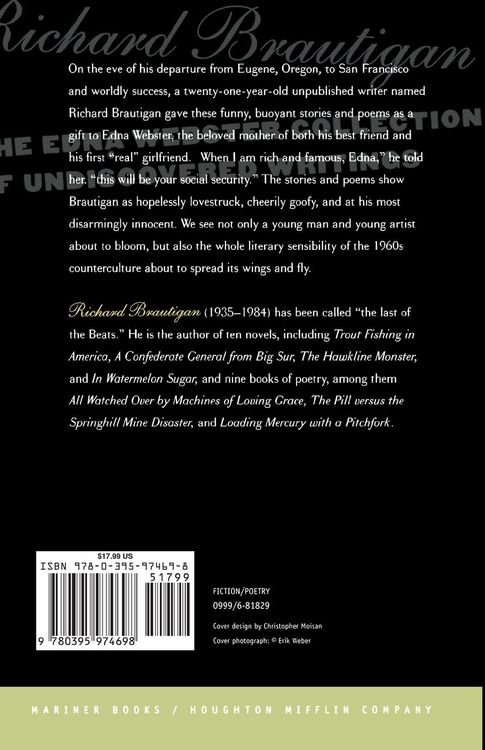 Produktbild: The Edna Webster Collection of Undiscovered Writing