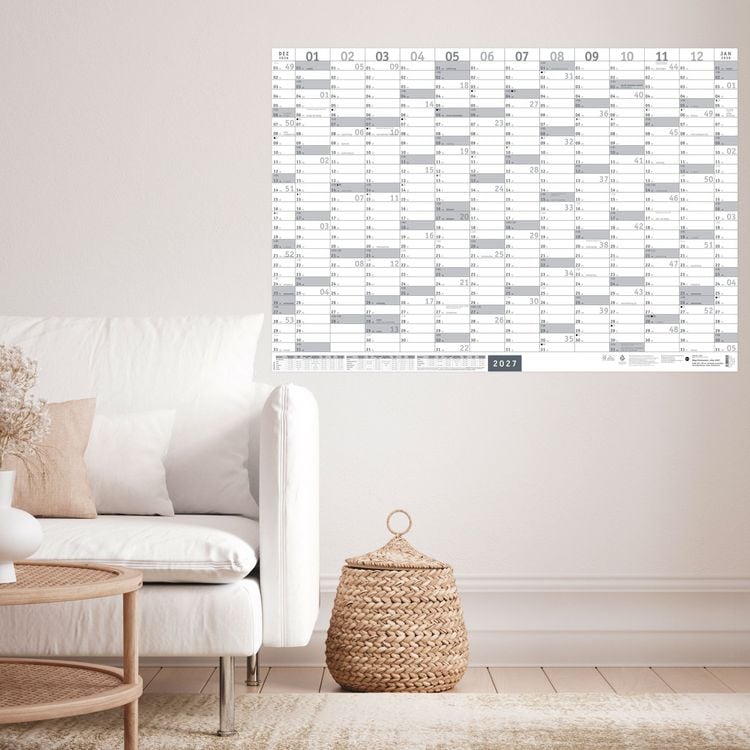 Produktbild: Mega-Posterplaner, silber 2027
