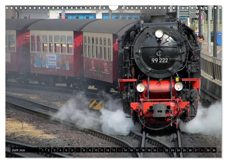 Produktbild: Die Brockenbahn - Mit Volldampf durch den Harz (Wandkalender 2026 DIN A3 quer), CALVENDO Monatskalender