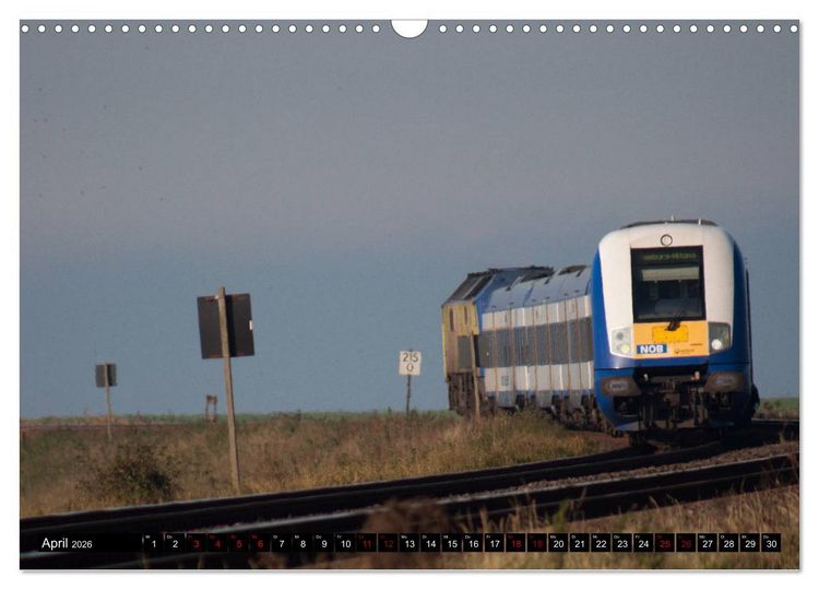 Produktbild: Norddeutsche Eisenbahnen (Wandkalender 2026 DIN A3 quer), CALVENDO Monatskalender