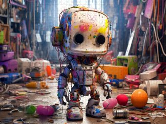 Produktbild: CALVENDO Puzzle Brummbot | 1000 Teile Lege-Gr&ouml;&szlig;e 64x48cm Foto-Puzzle f&uuml;r gl&uuml;ckliche Stunden