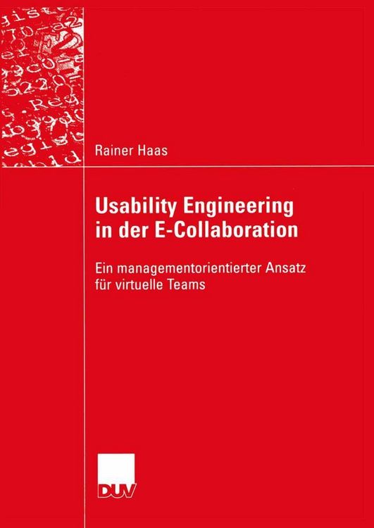 Produktbild: Usability Engineering in der E-Collaboration