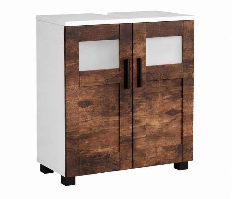 Produktbild: Holz Badschrank Badunterschrank Waschbecken Nilari
