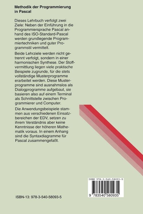 Produktbild: Methodik der Programmierung in Pascal