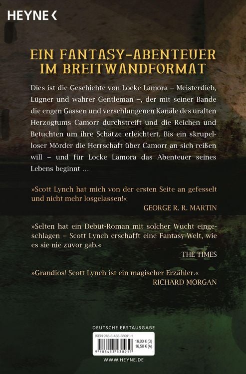 Produktbild: Die L&uuml;gen des Locke Lamora / Locke Lamora Band 1