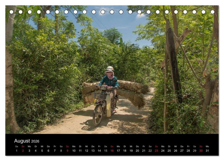 Produktbild: Vietnam Abenteuerreise (Tischkalender 2026 DIN A5 quer), CALVENDO Monatskalender