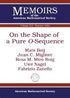 Produktbild: Boij, M:  On the Shape of a Pure $O$-Sequence