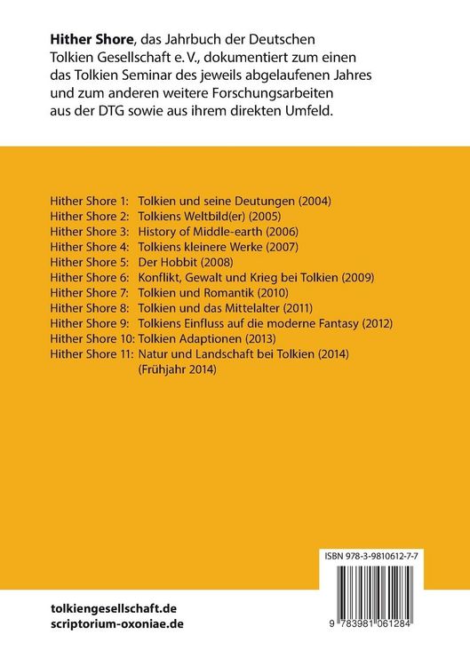 Produktbild: Hither Shore Nr. 10 "Tolkien-Adaptionen - Tolkien Adaptations"