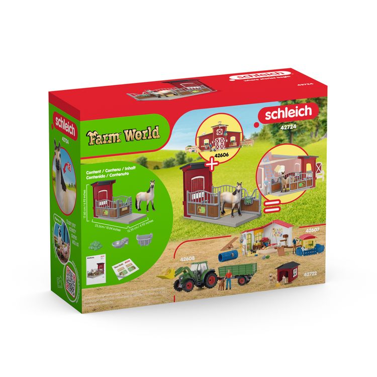 Produktbild: schleich&reg; 42724 Ponybox mit Mustang Stute