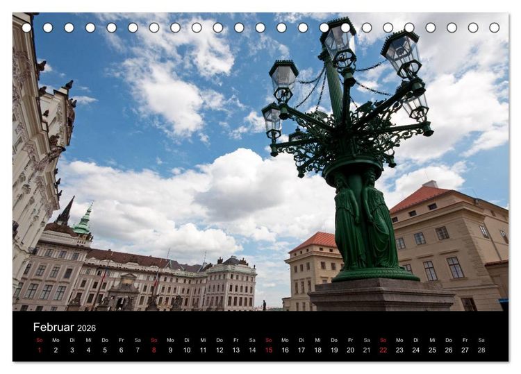 Produktbild: Prager Ansichten (Tischkalender 2026 DIN A5 quer), CALVENDO Monatskalender