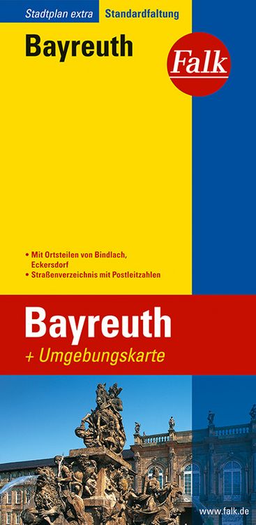 Produktbild: Falk Stadtplan Extra Standardfaltung Bayreuth