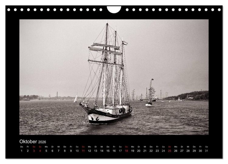 Produktbild: Segelschiffe auf der Ostsee (Wandkalender 2026 DIN A4 quer), CALVENDO Monatskalender