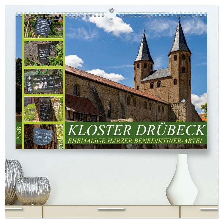 Produktbild: Kloster Dr&uuml;beck-Ehemalige Harzer Benediktiner-Abtei (hochwertiger Premium Wandkalender 2026 DIN A2 quer), Kunstdruck in Hochglanz