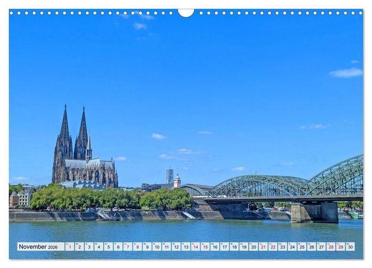 Produktbild: K&ouml;ln Perspektiven einer Stadt (Wandkalender 2026 DIN A3 quer), CALVENDO Monatskalender