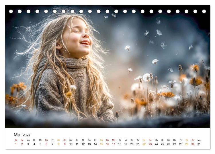 Produktbild: Kinder. Landkinder - Lebendig. Frei. Gl&uuml;cklich. (Tischkalender 2027 DIN A5 quer), CALVENDO Monatskalender