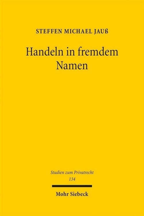 Produktbild: Handeln in fremdem Namen