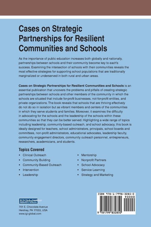 Produktbild: Cases on Strategic Partnerships for Resilient Communities and Schools