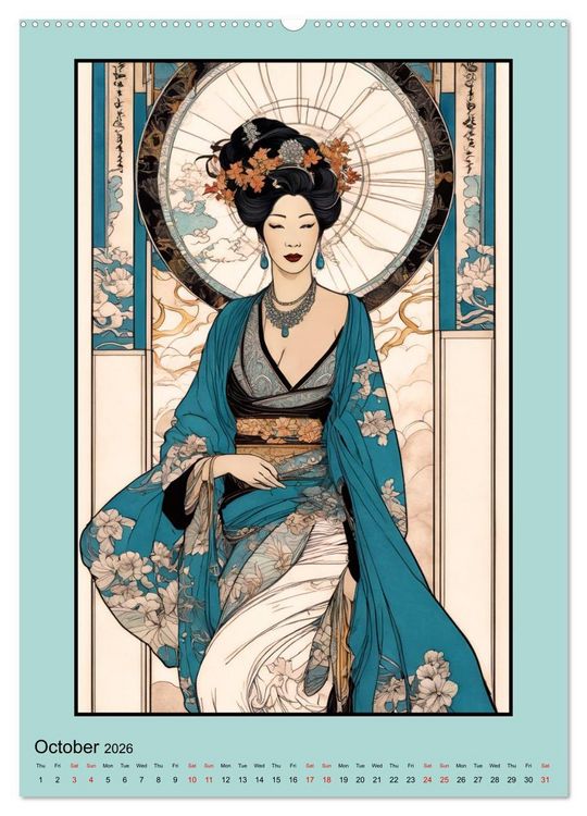 Produktbild: Women's Images of the Belle &Eacute;poque (Wall Calendar 2026 DIN A2 portrait), CALVENDO 12 Month Wall Calendar