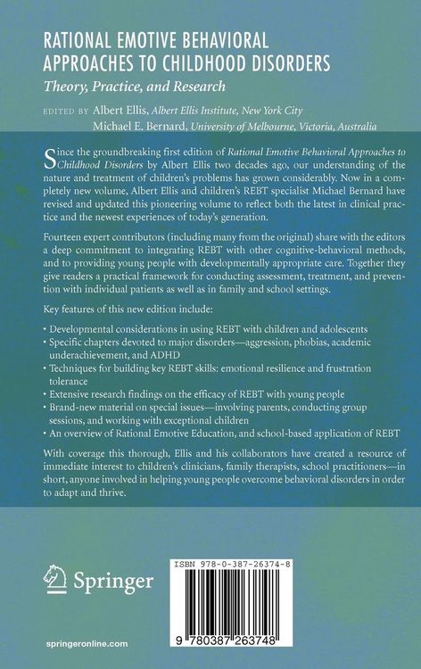 Produktbild: Rational Emotive Behavioral Approaches to Childhood Disorders