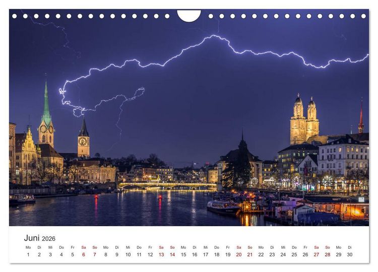 Produktbild: Schweiz - Die sch&ouml;nsten St&auml;dte (Wandkalender 2026 DIN A4 quer), CALVENDO Monatskalender
