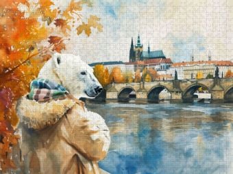 Produktbild: CALVENDO Puzzle Eisb&auml;r Eik in Prag in Tschechien | 1000 Teile Lege-Gr&ouml;&szlig;e 64x48cm Foto-Puzzle f&uuml;r gl&uuml;ckliche Stunden