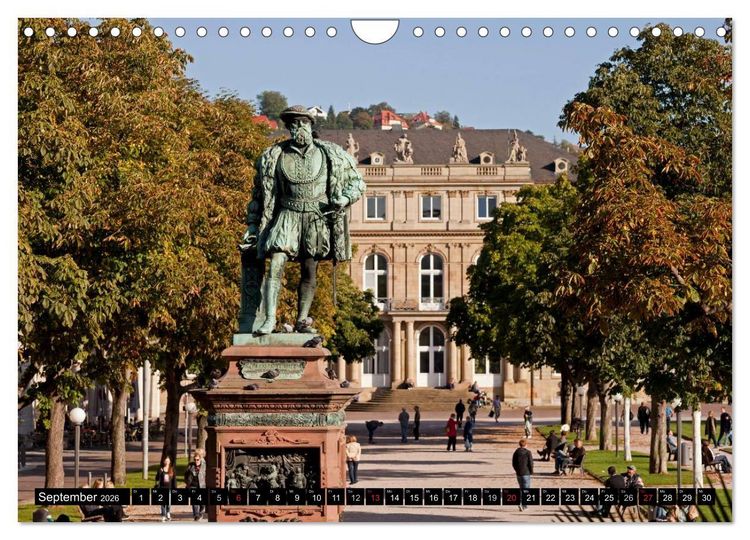 Produktbild: Landeshauptstadt Stuttgart (Wandkalender 2026 DIN A4 quer), CALVENDO Monatskalender