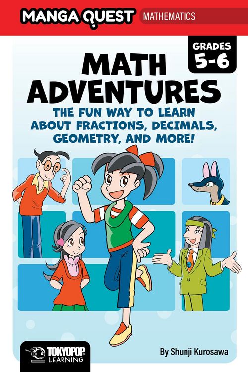 Produktbild: Manga Quest Math: Math Adventures for Grades 5-6: The Fun Way to Learn about Fractions, Decimals, and More!
