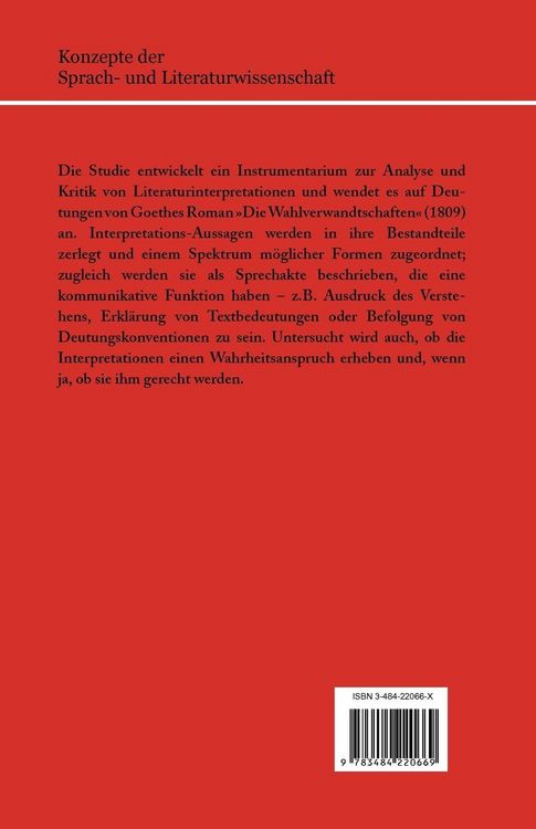 Pragmatik der Literaturinterpretation