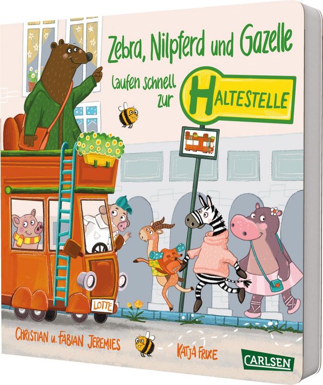 Produktbild: Zebra, Nilpferd und Gazelle laufen schnell zur ... Haltestelle!