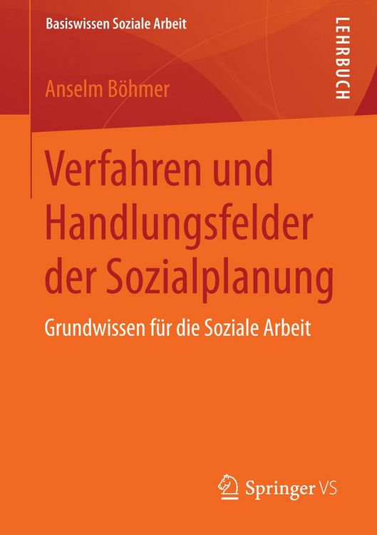 Produktbild: Verfahren und Handlungsfelder der Sozialplanung