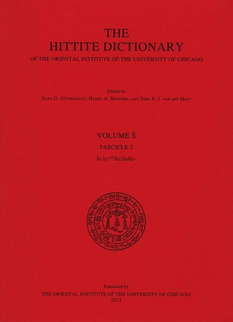 Produktbild: Hittite Dictionary of the Oriental Institute of the University of Chicago. Volume S, fascicle 3