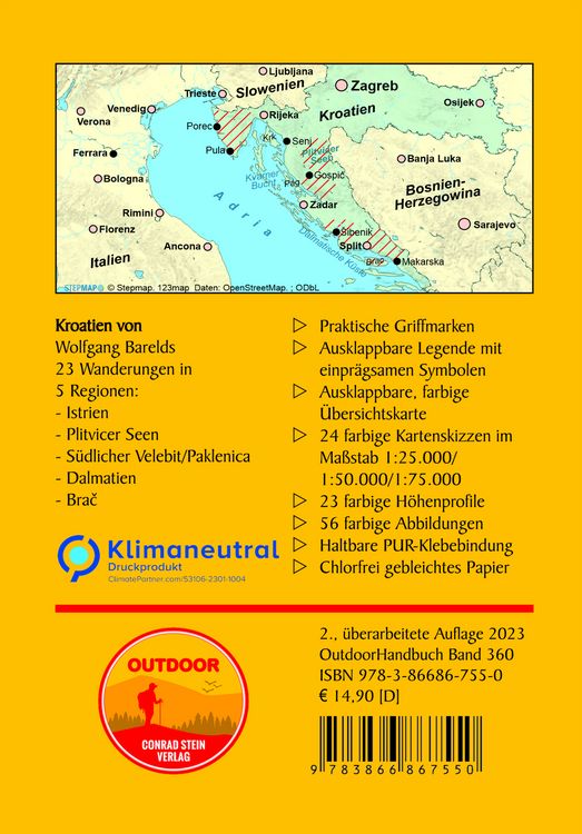 Produktbild: Kroatien 23 Touren zwischen Küste und Karst