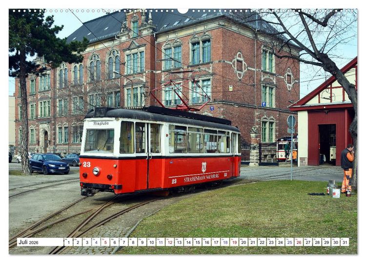 Produktbild: LOWA-Stra&szlig;enbahnen Naumburg-Gera-Sta&szlig;furt-Frankfurt/Oder (Wandkalender 2026 DIN A2 quer), CALVENDO Monatskalender
