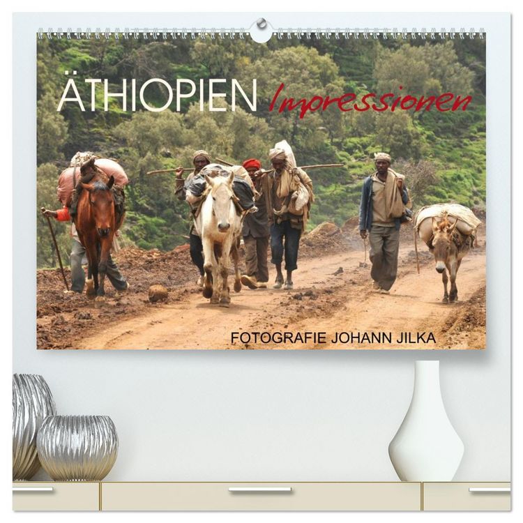 Produktbild: &Auml;thiopien Impressionen (hochwertiger Premium Wandkalender 2026 DIN A2 quer), Kunstdruck in Hochglanz