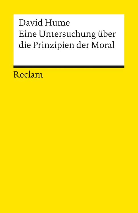 Produktbild: Eine Untersuchung &uuml;ber die Prinzipien der Moral